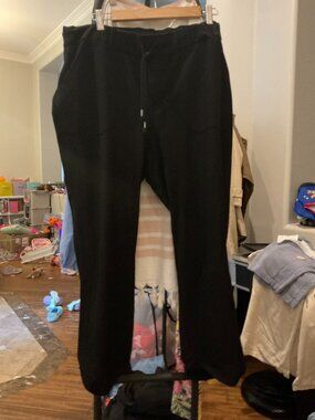 Democracy High Rise Pants Black Size 1X Drawstring Waist